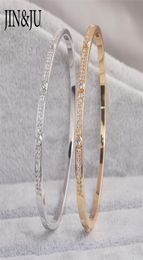 Jinju Gold Color Charm Braceletsbangles for Women Birthday Gift Copper Cumbic Zirconia Cuff Braclet Femme Dubai Bijoux de mode 22963334
