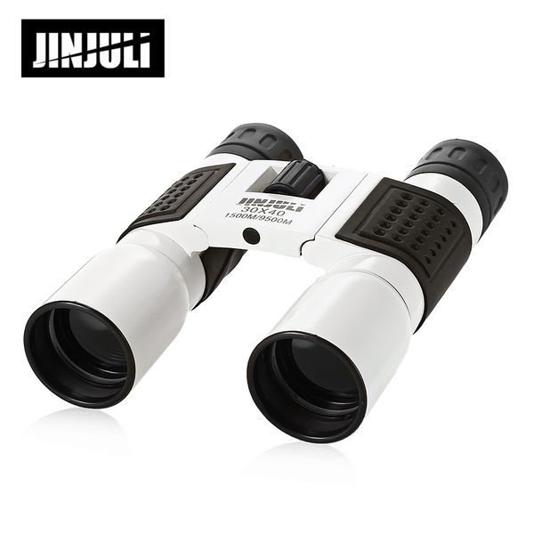 JINJULI 30X40 1500M / 9500M Binocular plegable para exteriores Telescopio de prisma de techo totalmente recubierto con diseño antivaho y resistente al agua