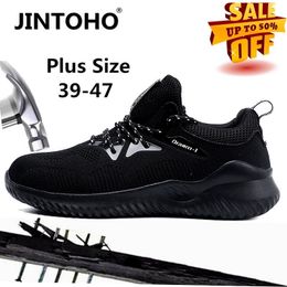 Jintoho onverwoestbare schoenen mannen en dames stalen hoofd luchtveiligheid laarzen antipunctie sportschoenen industriële schoenen y200915