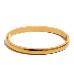 JINYOU – Bracelet rond lisse en acier inoxydable, haute qualité, 5x60mm, Texture métallique minimaliste, antirouille, bijoux quotidiens, 1680