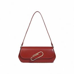 Jiomay Femmes Vin Rouge Sac à bandoulière en cuir compact et portable Menger Sac de haute qualité léger style de luxe sac à main sac de soirée Q0lp #