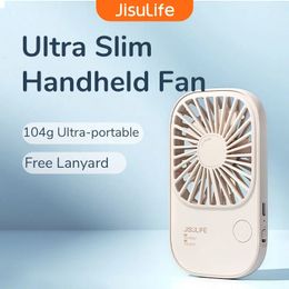Jisulife Mini Handheld Fan Portable Desk con el soporte USB USB Recargable Fanseyelash Makeup 240416