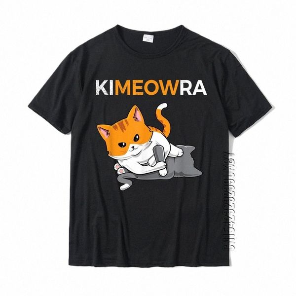 Jiu Jitsu Kimura Mignon Kawaii Chat Drôle BJJ T-Shirt Hip Hop Top T-Shirts T-Shirt Pour Hommes En Gros Cott Party T-Shirt t8xK #