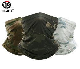 JIUSUYI Camouflage respirant cache-cou bandeau élastique Tube écharpe Multicam demi-visage Bandana cagoule femmes hommes nouveau 2011297755