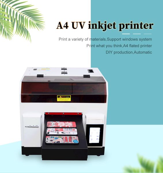 Jiutu-impresora plana UV de inyección de tinta automática A4, funda de cristal para teléfono móvil con tinta