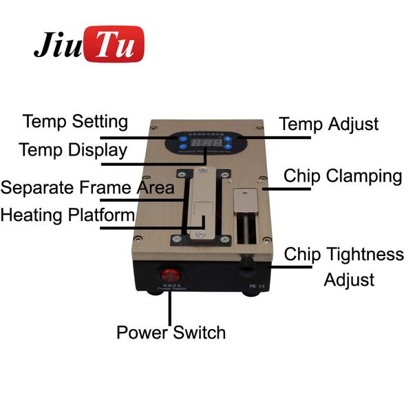 Máquina de separador LCD Jiutu para iPhone X 8G 8 Plus 7G 7 Plus Reparación reacondicionada Ajuste todo debajo de la pantalla LCD de 7 pulgadas