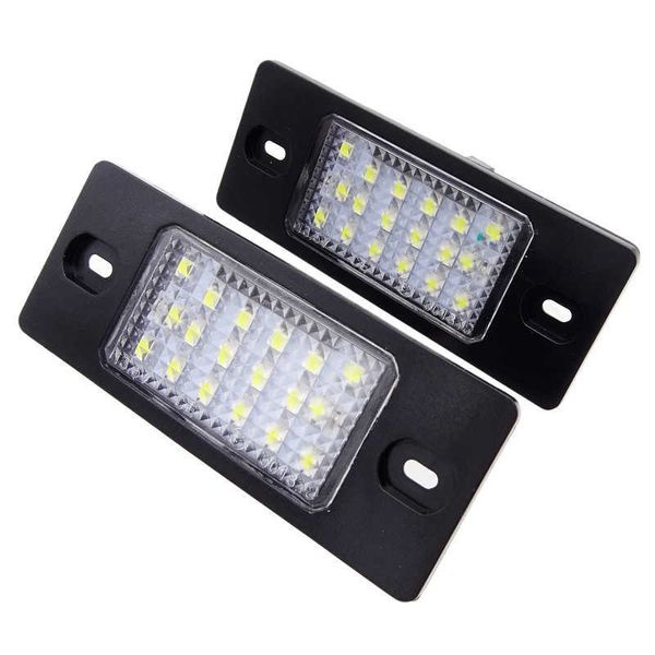 JIUWAN 1 paio bianco 18SMD LED numero luci targa per VW Touareg Tiguan Golf 5 Passat B5 auto lampada auto