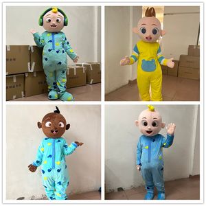 JJ Doll Blue Baby Boy Mascot Cartoon Characters Costume de mascotte fantaisie pour les fêtes de mascotte d'Halloween