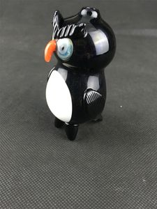 Fumer ensemble tuyau bong pingouin modèle verre narguilé magnifiquement conçu sortie d'usine