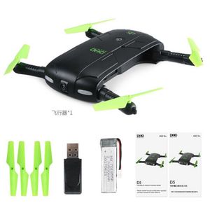 Drone de Selfie JJRC DHD D5 avec caméra Drones de poche pliables contrôle par téléphone hélicoptère RC Fpv quadrirotor Mini