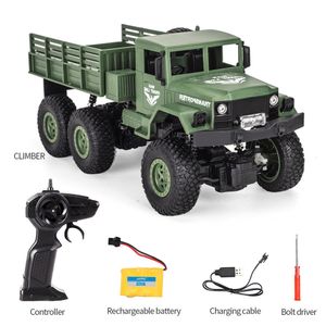 JJRC Q68 Q69 Juguete de control remoto para automóvil, Camión todoterreno militar de 6 ruedas y cuatro unidades, Alta velocidad de potencia amplia, Regalo de niño de cumpleaños de Navidad para niños de fiesta