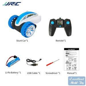 JJRC Q77 2.4G Control remoto Devil Fish Stunt Car Toy, 360ﾰ Spin, Bounce Somersault, Luces de colores deslumbrantes, Christmas Kid Boy Gift, 2-1