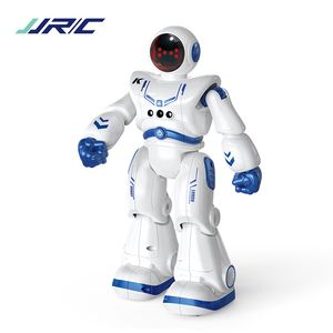 R5 Robots Enfants Jouet 2.4G Capteur de Geste Programmation Intelligente Présentation Automatique Intelligent RC Robot Télécommande Jouets avec Musique Chansons Éclairage JJRC R18