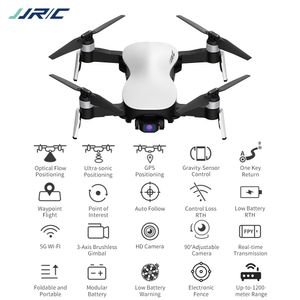 JJRC X12 Avion 1200 m Distance RC, Caméra 4K HD Drone WIFI FPV, Positionnement GPS Ultra-Sonique, Vol de Trajectoire, Quadricoptère de Suivi Automatique, 3-2