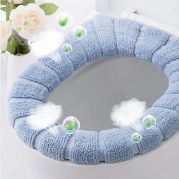 Jjyy Hiver Woilet Woilet Couvercle Soutrque Poof Soft Closestool Mat de salle de bain PAD TRAPHAPE SEAT SETT