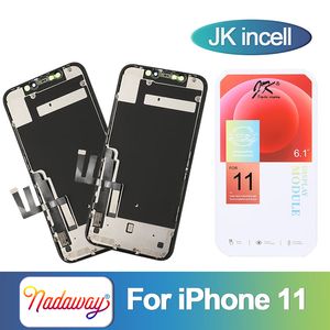 JK Incell pour iPhone 11 LCD écran tactile numériseur assemblage écran remplacement avec plaque arrière Support IC greffe