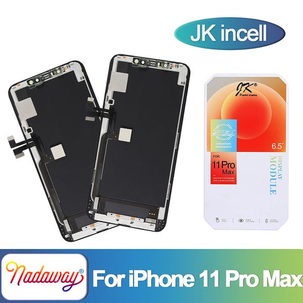 JK Incell para iPhone 11 Pro Max Pantalla LCD Montaje de digitalizador táctil Reemplazo de pantalla Soporte IC Trasplante