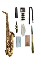JK KEILWERTH ST110 Alto EB Tune Saxophone Professionele muziekinstrumenten Brass Gold Lacquer Geplaatste Sax met mondstuk Case ACCE6567133