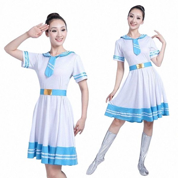 JK School Sailor Uniforme Fi Japonais Bleu Classe Marine Vêtements Été Dr Anime Cosplay Filles L7jj #