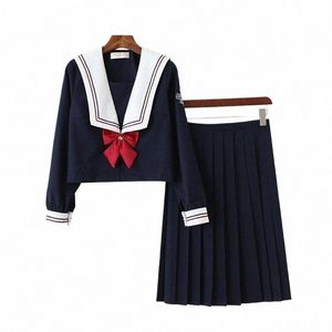JK jupe uniforme marine marin costume uniforme scolaire département sombre femmes Halen Costume pary chemise haute e2nG #