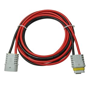 JKM Electronics 8AWG 50A Adaptador de batería Cable de extensión 600V Cable de montacargas Conectores de alimentación Enchufe recto de alta corriente para batería de automóvil eléctrico