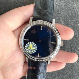 JL Diamond Watch montres pour hommes 41x9mm cal.1200 mécanisme automatique mouvement 316L boîtier en acier fin montres-bracelets en cuir de veau italien