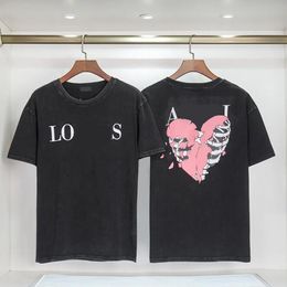 JL GC THOCHA FOR MEN CAMISAS DE MOMENTA Camiseta de moda con letras Manga corta de verano