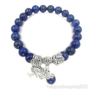 JLN Levensboom Kralen Strengen Armband Amethist Lapis Tijgeroog Natuursteen Boom Charm Healing Reiki Yoga Armbanden Voor mannen Vrouwen Sieraden 14YEU3