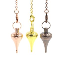 JLN métal radiesthésie pendule équilibre Reiki circulaire cône pendentif à breloque pour hommes femmes Divination méditation