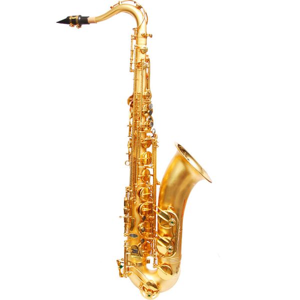 JM Bb Tune Tenor Saxophone Instruments de musique en laiton Surface en cuivre Antique B Saxophone plat avec accessoires d'embout