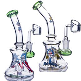 Glazen beker Bongs Fab Egg Percolator Hookahs Bubbler Recycler Water Pijp Dikke Oil Dab Rigs met 14 mm Banger Smoking Accessories