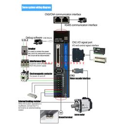 JMC 80JASM507230K-17BCD 750W 0,75KW 3000RPM 2.39NM 80MM 220V AC SERVO MOTEUR AVEC JAND7502-20B ET 17 bits Encodeur absolu