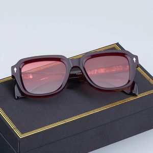 Jmm Hopper Taos Square Sunglasses japonais Original Yellow Tortoise Man and Women UV400 Handmade Eoryglass with Originals 240401