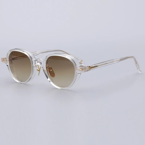 JMM Lunettes de soleil personnalisées en acétate de haute qualité Designer mode femmes hommes lunettes cadre lunettes de soleil ovales rétro faites à la main 240118