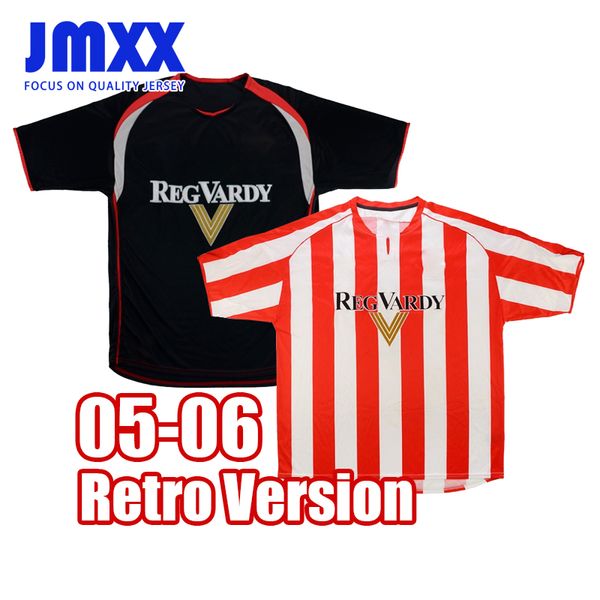 JMXX 05-06 SUNDERLAND Retro Soccer Jerseys Home Away Mens Uniforms Jersey Man Football Shirt 2005 2006 Version Fan