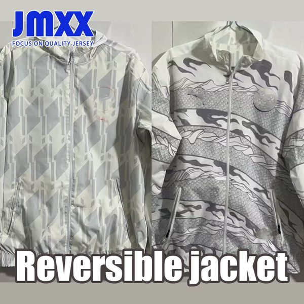 JMXX 23-24 Man Soccer City City Reversible Jacket Jerseys Dragon Loong Year Special Edition Mensy Man Football 2023 2024 Version de ventilateur à manches longues à manches longues