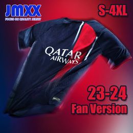 JMXX 23-24 MBAPPE Voetbalshirts Thuis Weg Derde PS G RAMOS ASENSIO HAKIMI UGARTE L.KANG MARQUINHOS Heren Uniformen Jersey Man Voetbalshirt 2023 2024 Fanversie 4XL