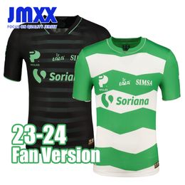 JMXX 23-24 Santos Laguna Voetbalshirts Thuis Weg Heren Uniformen Jersey Man Voetbalshirt 2023 2024 Fan versie