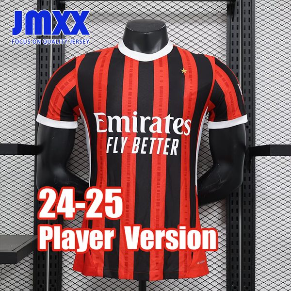 JMXX 24-25 AC Milano Soccer Jerseys Home Away Prep Mens Uniforms Jersey Fútbol Camiseta 2024 2025 Versión del jugador