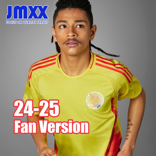 S-4XL JMXX 24-25 Colombia Soccer Jerseys Home Away Third Special Mens Uniforms Jersey Man Football Shirt 2024 2025 Versión de fanáticos