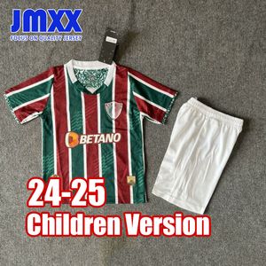 Jmxx 24-25 Fluminense Kind Voetbalshirts Kit Kid Uniformen Jersey Voetbalshirt 2024 2025 Top En Shorts Kinderen versie