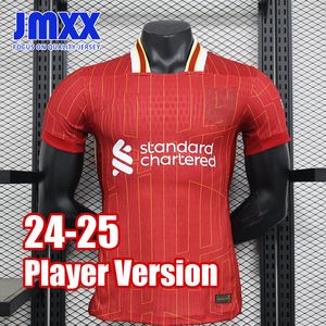 JMXX 24-25 LIV Liverpudlian Voetbalshirts Thuis Uit Derde Heren Diaz Szoboszlai Amold Salah Mac Allister Uniformen Jersey Man Voetbalshirt 2024 2025 Spelerversie