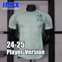 JMXX 24-25 Jerseys de fútbol de México en casa fuera de los uniformes para hombres Jersey Man Camisa de fútbol 2024 2025 Versión del jugador