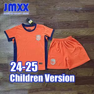 Jmxx 24-25 Nederland Kind Voetbalshirts Kit Kid Uniformen Jersey Voetbalshirt 2024 2025 Top En Shorts Kinderen versie