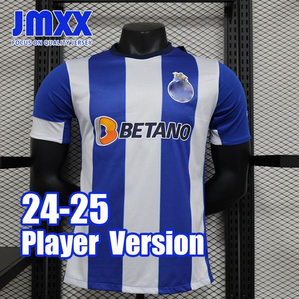 JMXX 24-25 maillots de football de Porto à domicile avant-match uniformes pour hommes maillot homme maillot de football 2024 2025 Version joueur