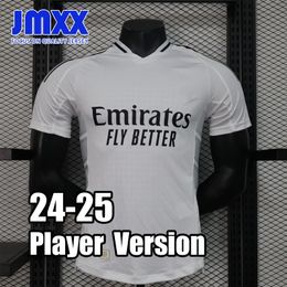 JMXX 24-25 Real Madrids Jerseys de fútbol Home Away Edición especial Y3 Dragon Pre Mats Uniforms Jersey Man Football Shirt 2024 2025 Versión del jugador