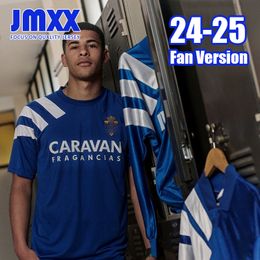 JMXX 24-25 Real Zaragoza Soccer Jerseys Special Edition Uniforms Jersey Man Football Shirt 2024 2025 Version de fan