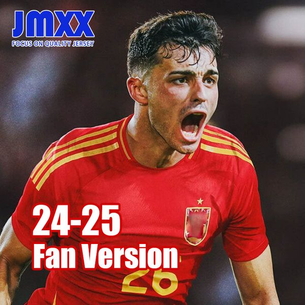 JMXX 24-25 Jerseys de fútbol de España en casa Tercer entrenamiento previo a los uniformes especiales para hombres Jersey Man Camisa de fútbol 2024 2025 Versión de fanáticos