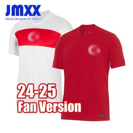 JMXX 24-25 Jerseys de football de dinde à la maison troisième troisième formation de pré-match uniformes pour hommes Jersey Man Football Shirt 2024 2025 Version du fan