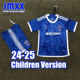 JMXX 24-25 Universidad de Chile Child Soccer Jerseys Kit Kid Uniforms Jersey voetbalshirt 2024 2025 Top en shorts Children-versie